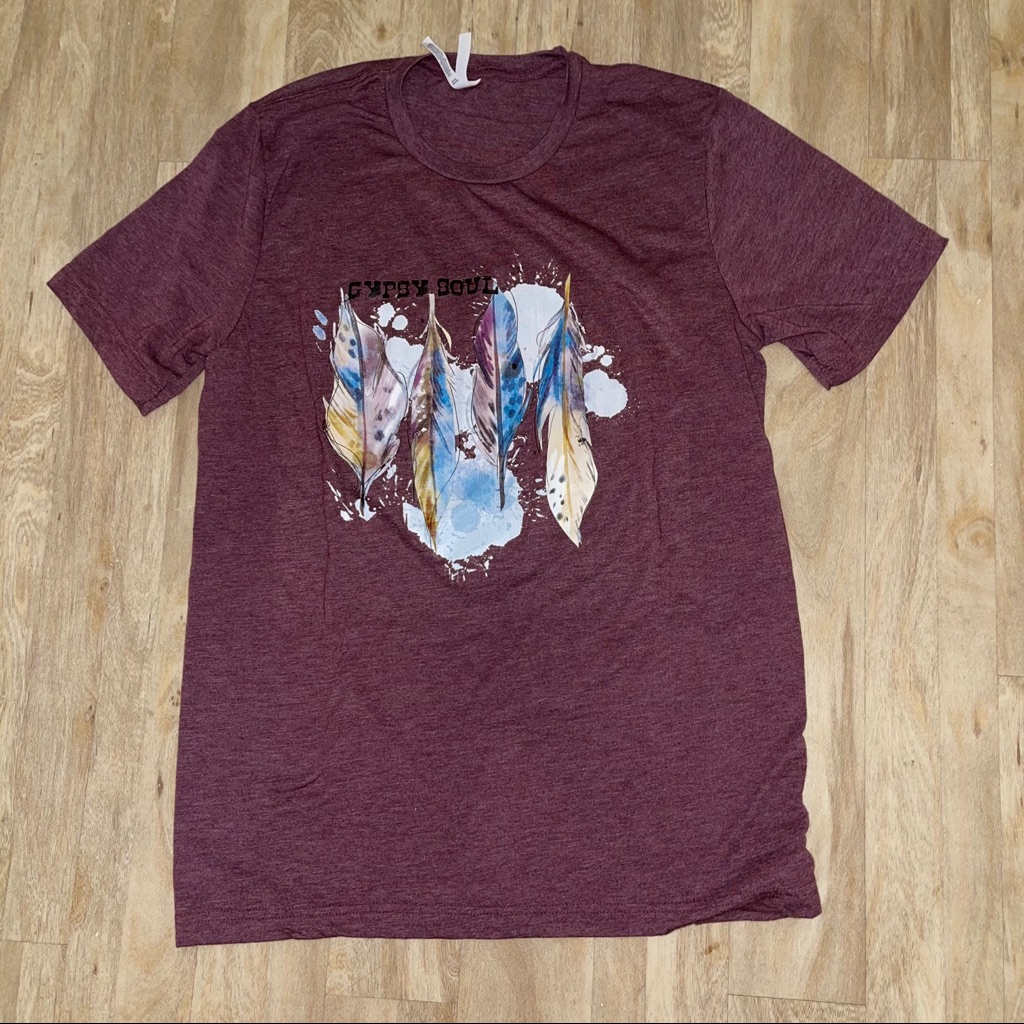 5 For 25 Gypsy Soul Feather Graphic Tee